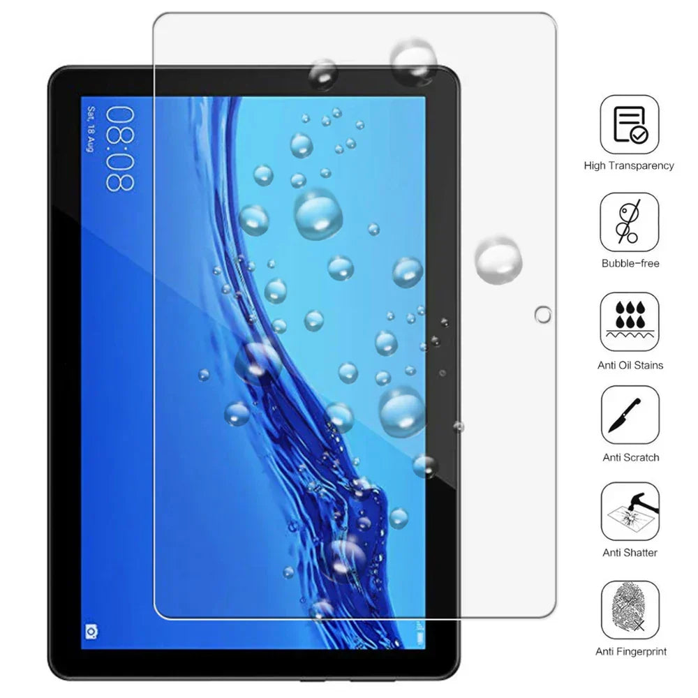 (Pack of 2) Tempered Glass Tablet Screen Protector for Huawei MediaPad 10.4 Pro 10.8 T3 T5 T8 T10 T10S M5 M6