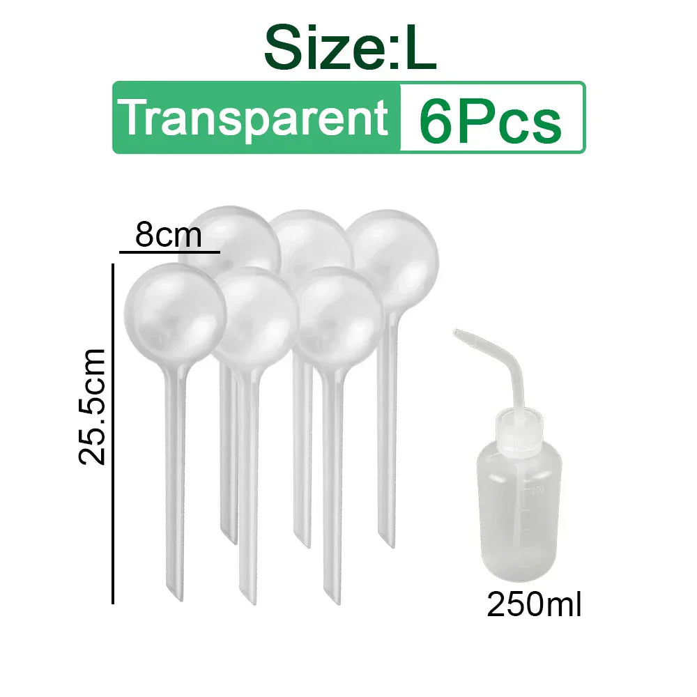 (Pack of 10) 3/6/ Automatic Plant Watering Bulbs Self Watering Globe Balls Water Device Drip Irrigation System for Garden Flower Plants