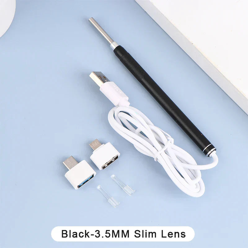 Smart Visual Earpick Endoscope Spoon Ear Cleaner Camera Otoscope Ear Wax Remover Earwax Removal Tool Support Android PC Type-c