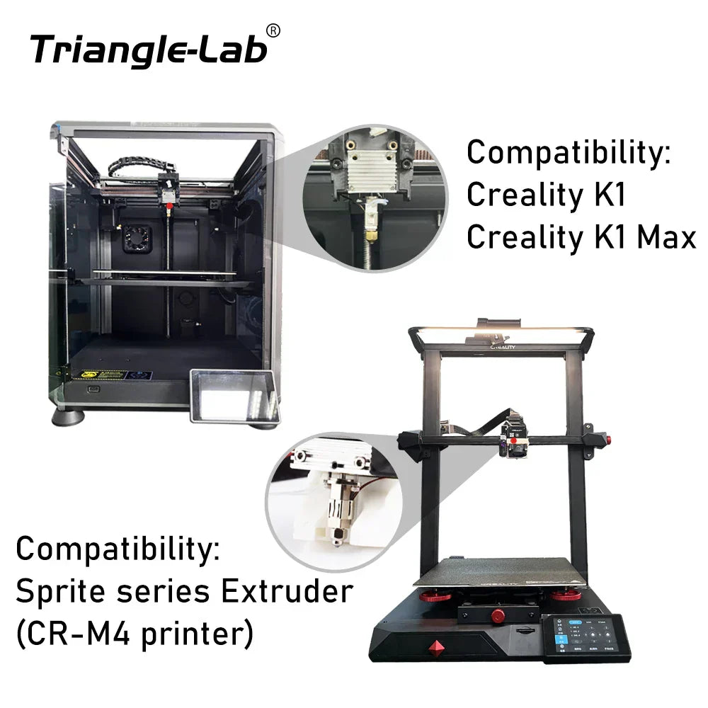 Trianglelab CHCB-OT Hotend updated KIT K1 HOTEND for Sprite Extruder Creality K1 3D printer Creality K1 Max CR-M4 printer