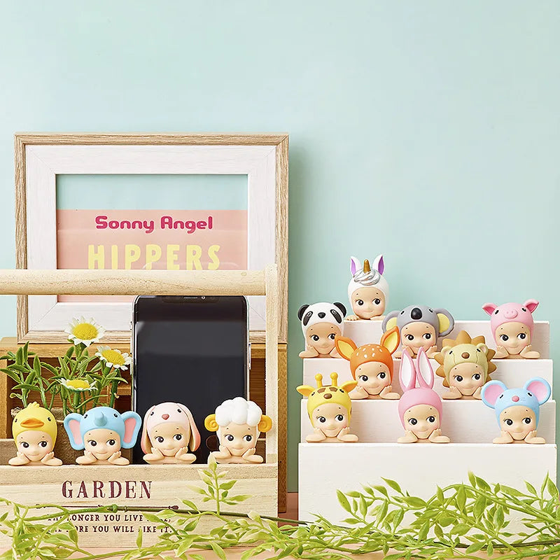 Sonny Angel Lying Down Blind Box Anime Figures Angel Series Kawaii Hippers Cartoon Surprise Box Guess Bag Mystery Box Kids Toys