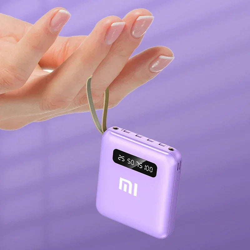 Xiaomi MIJIA Mini Power Bank 20000mAh With 4 Cable Mobile Phone External Battery Charger for iPhone Samsung Huawei Xiaomi NEW