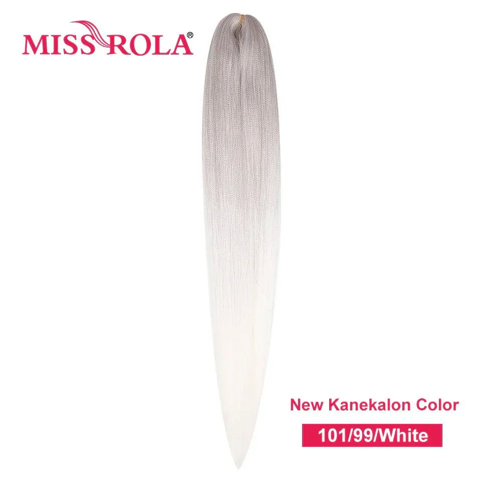 Miss Rola Synthetic 28Inch 100G 2023 New Hair Extension Yaki Straight Jumbo Braiding Hair Pre-Stretched Braid Kanekalon Hair