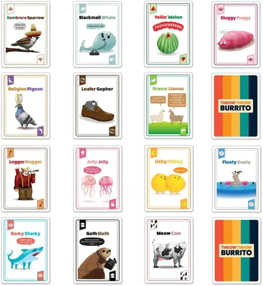 Throw Throw Burrito by Exploding Kittens A Dodgeball Card Game Family-Friendly Party Games for Adults, Teens & Kids 2-6 Players