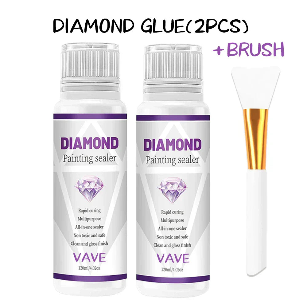 5d Diamond Painting Art Glue Permanent Hold Shine Effect Puzzle Sealer Sticky Diamond Embroidery Mosaic Glue Gel Accessories