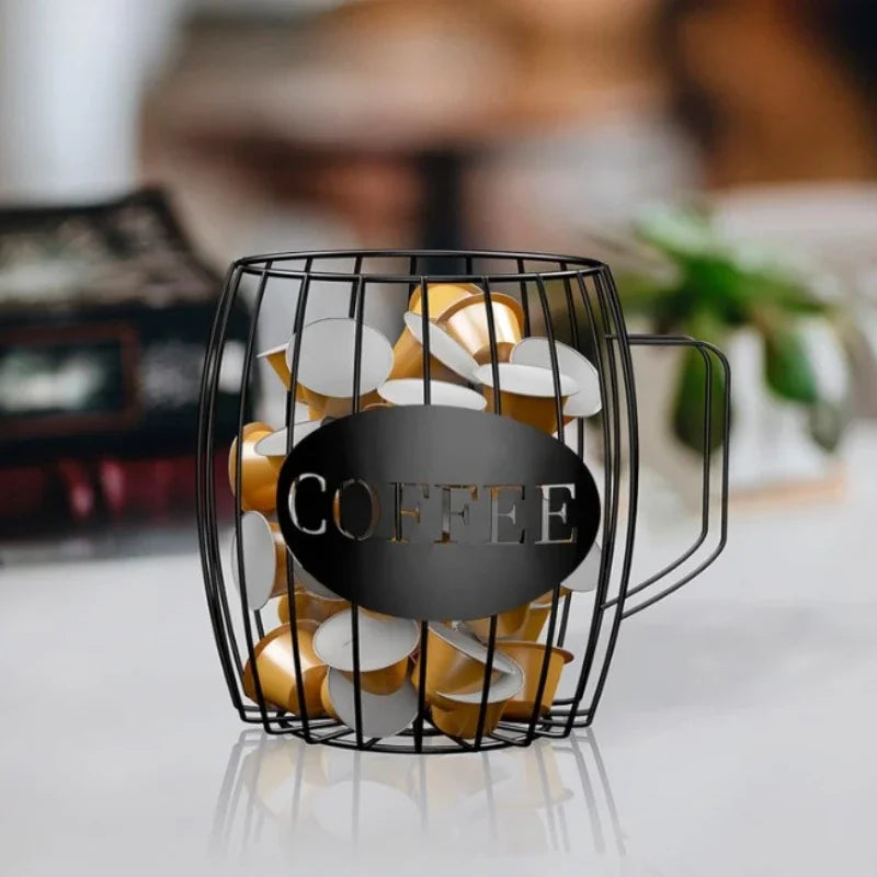 Desktop Coffee Capsule Holder for Nespresso Accesorios Durability Coffee Pods Organizer for Home Kitchen Bar Coffeeware Teaware