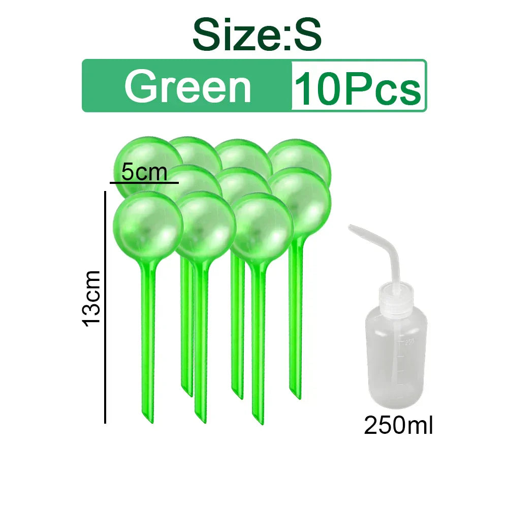 (Pack of 10) 3/6/ Automatic Plant Watering Bulbs Self Watering Globe Balls Water Device Drip Irrigation System for Garden Flower Plants