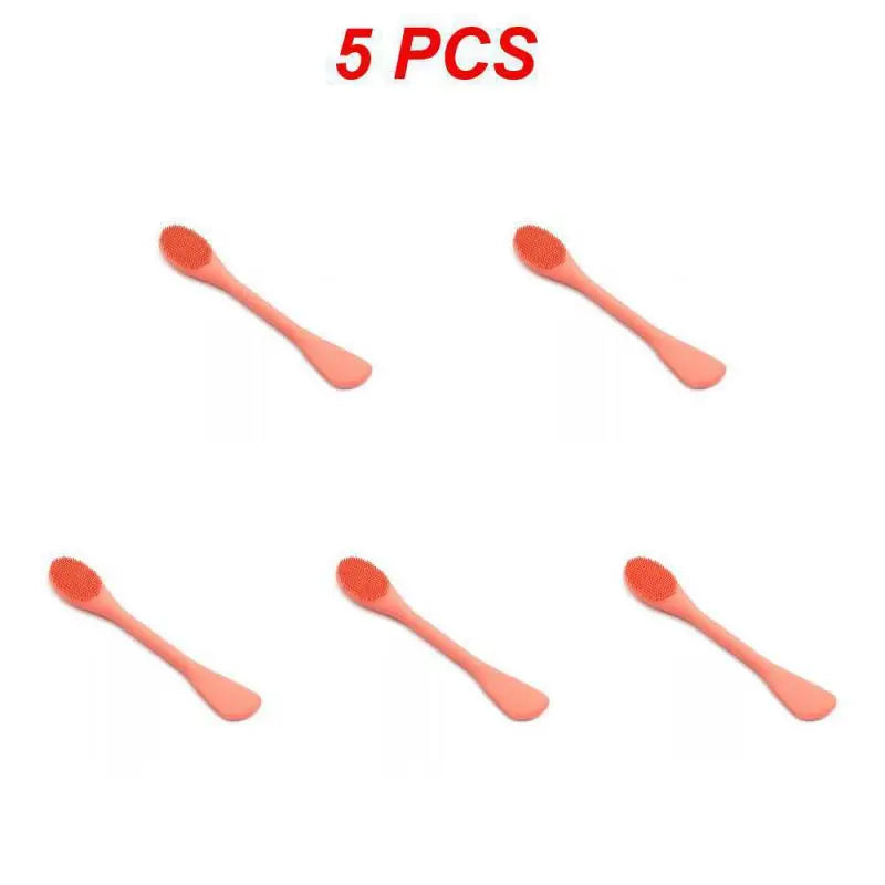 (Pack of 10) 1~ Soft Silicone Washing Brush Remover Face Exfoliating Pore Cleaner Brush Soft Nose Brush Pore Cleaner Skin Care Massager
