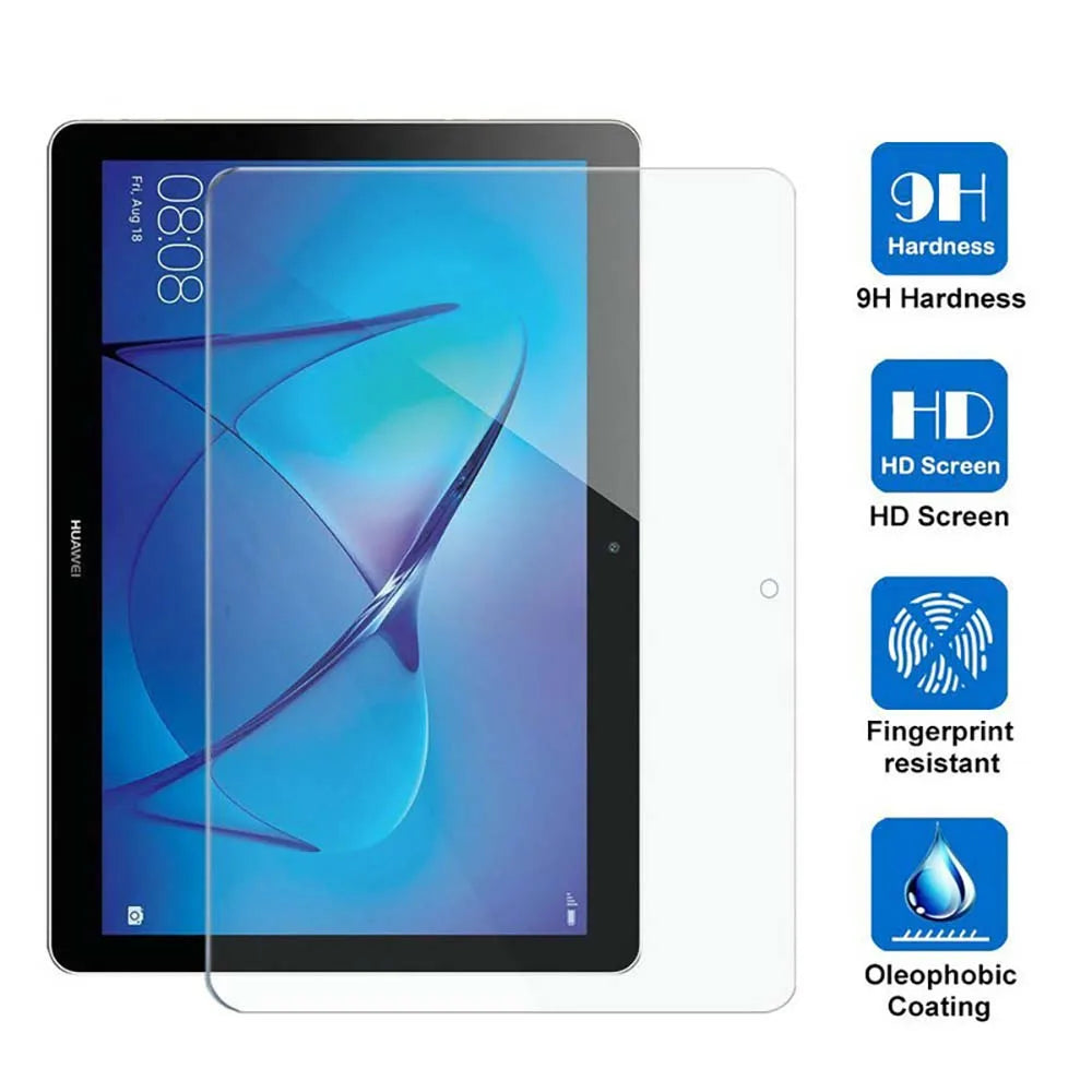 (Pack of 2) Tempered Glass Tablet Screen Protector for Huawei MediaPad 10.4 Pro 10.8 T3 T5 T8 T10 T10S M5 M6