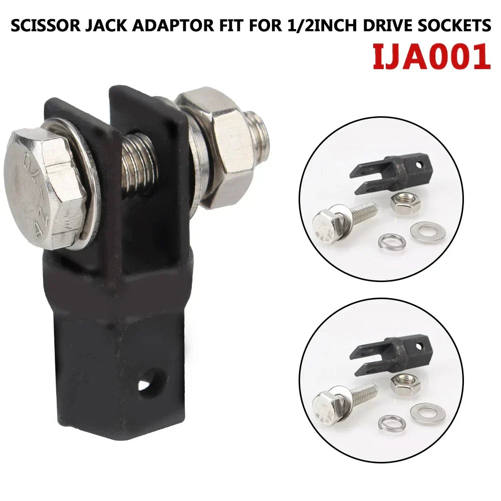 Use with 1/2 Inch Drive or Impact Wrench Tools Car Jacks Lifting Equipment Car Accessories Scissor Jack Adaptor