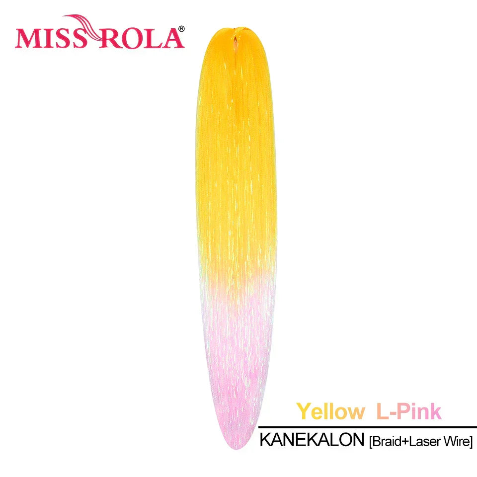 Miss Rola Synthetic 28Inch 100G 2023 New Hair Extension Yaki Straight Jumbo Braiding Hair Pre-Stretched Braid Kanekalon Hair