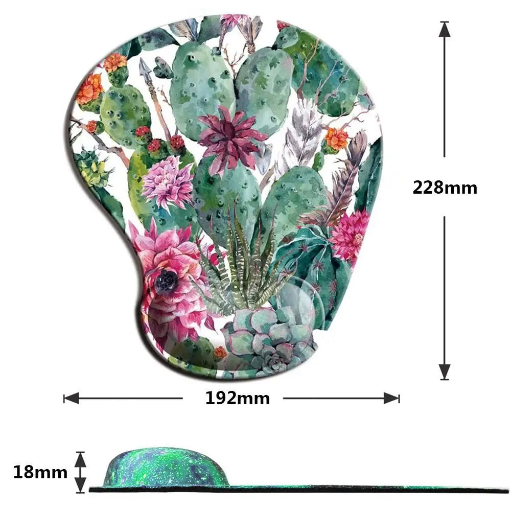 Silicone Wrist Rest Mouse Pad Ergonomic Hand Support Non Slip Gaming Mice Mat Home Office Table Mousepad For Laptop Computer