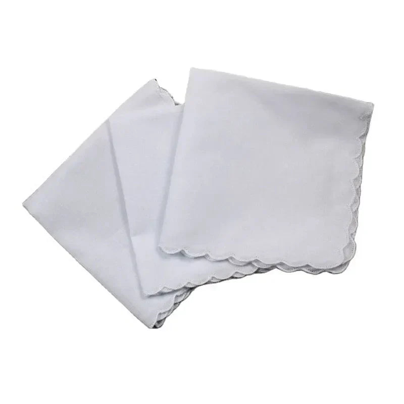 (Pack of 5) /lot Solid lace cotton Lady Handkerchiefs Women girl Handkerchief Children saliva Towel For Birthday Party Christmas gift
