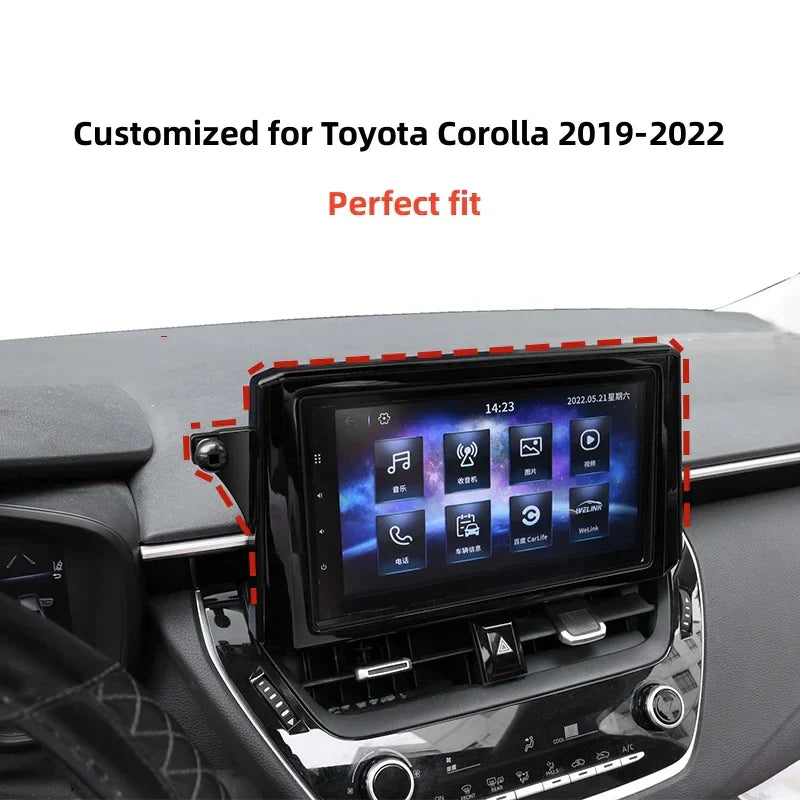 For Toyota Corolla 2019-2022 Car Phone Holder 8/9" Screen Fixed GPS Bracket Mobile Phone Stand Car Mount Auto Accessories