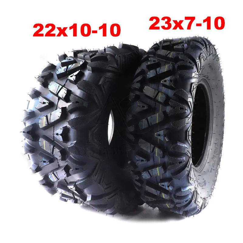 10-inch tubeless tire front wheel 23x7.00-10 rear wheel 22X10-10 outer tire four-wheel ATV GOKART kart ATV UTV off-road vehicle