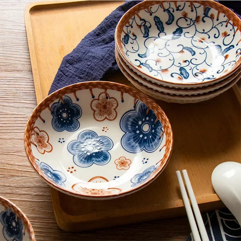 Inch Accessories Ceramic 6 Kitchenware Japanese Dessert Disposable Tableware Plate Sushi Dishes & Decoration Table Snack