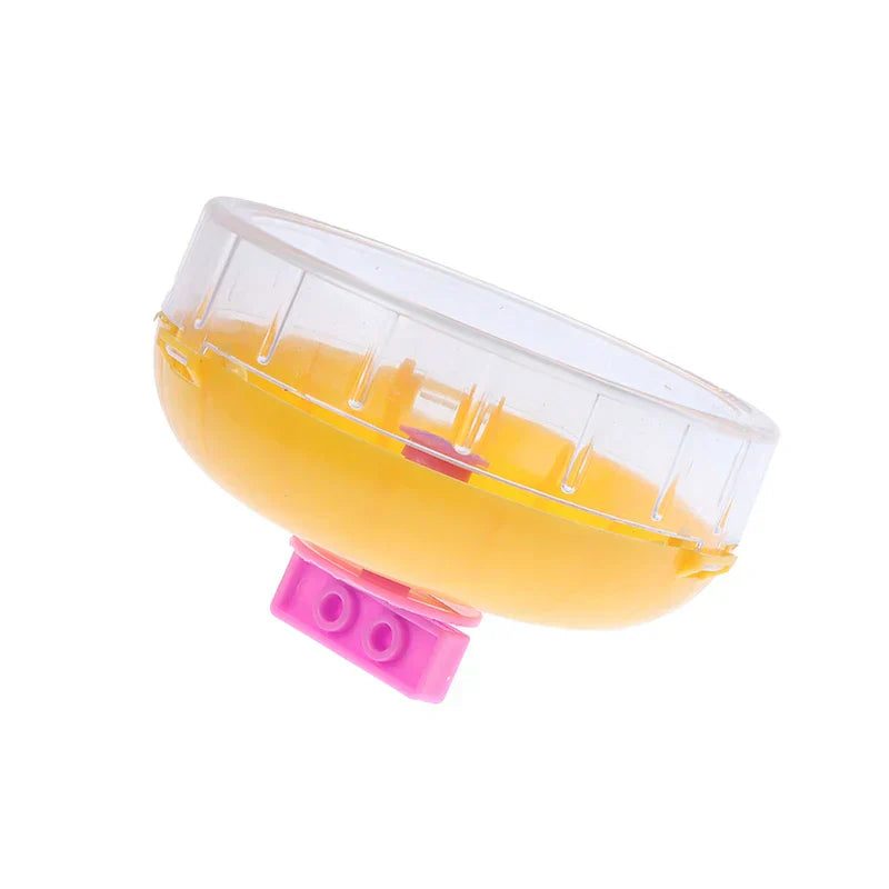 (Pack of 1) 11cm Hamster Wheel Small Animal Running Disc Toys Cute Plastic Jogging Exercise Wheel Pet Cage Accessories