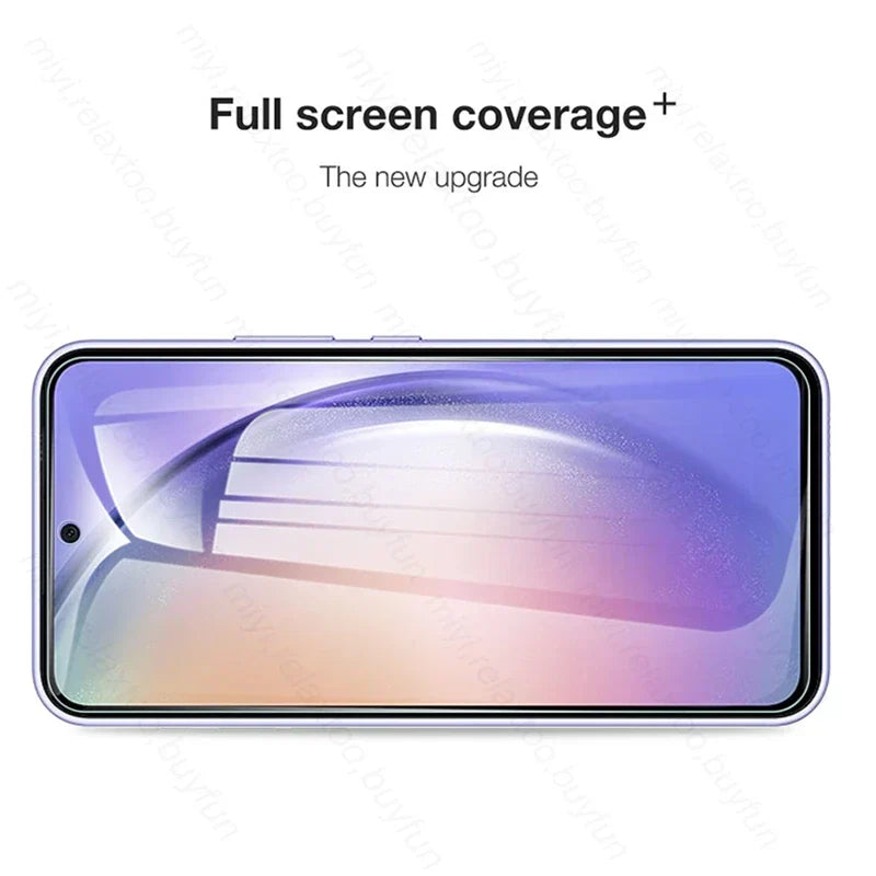 (Pack of 5) tempered glass screen protector film for samsung galaxy a14 a24 a34 a54 5g protective glass samung a04 a04s a04e a 54 34 14