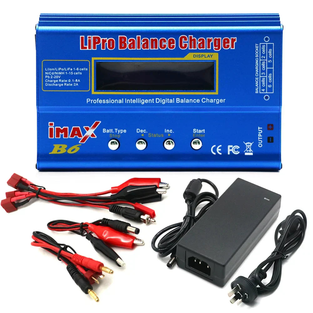 IMAX B6 80W Battery Charger Lipo NiMh Li-ion Ni-Cd Digital Lipro Balance Charger Discharger AC Power 12V 5A Adapter For Rc Car