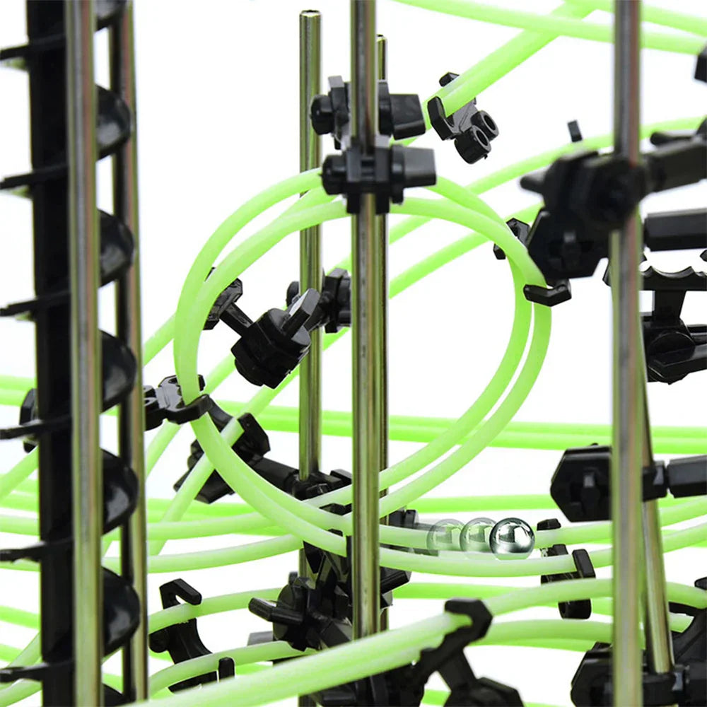 (Pack of 193) Electric Intelligence Marble Race Run Ball DIY Building Mini Roller Coaster Rail Track Ball Educational Toy Child's Gift