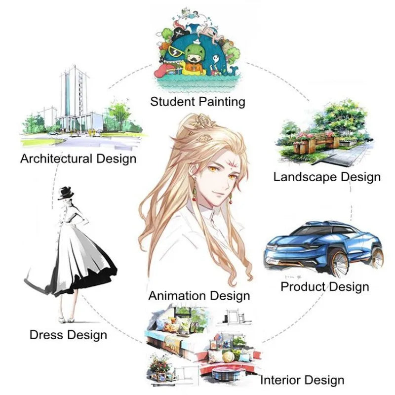 Kids Drawing Toys Double Headed Art Marker Pen Set for Draw Sketching Alcohol Oily Based Markers Graffiti Manga Supplies