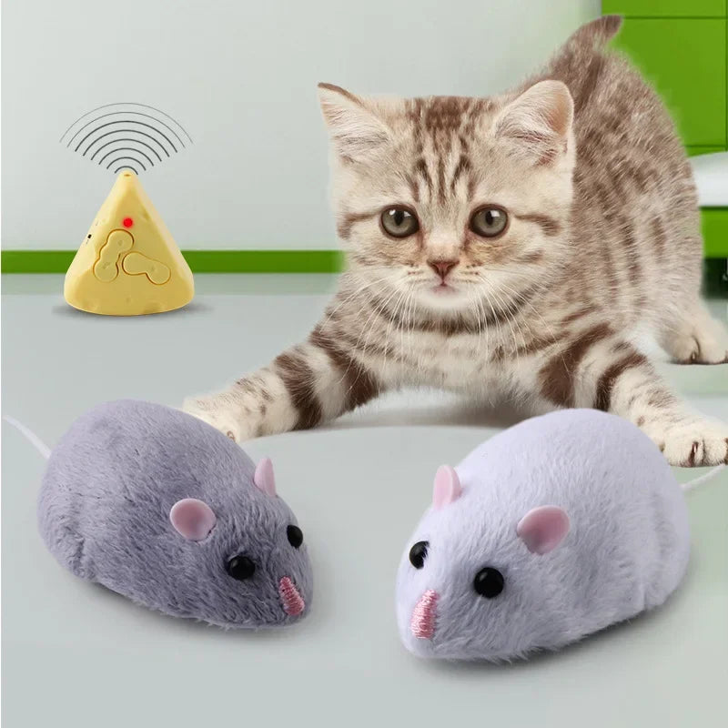 Simulation Infrared Electric Prank Jokes Remote Control Mouse Model Rc Animals Mouse on Radio Control for Cat Toys for Kids 2023