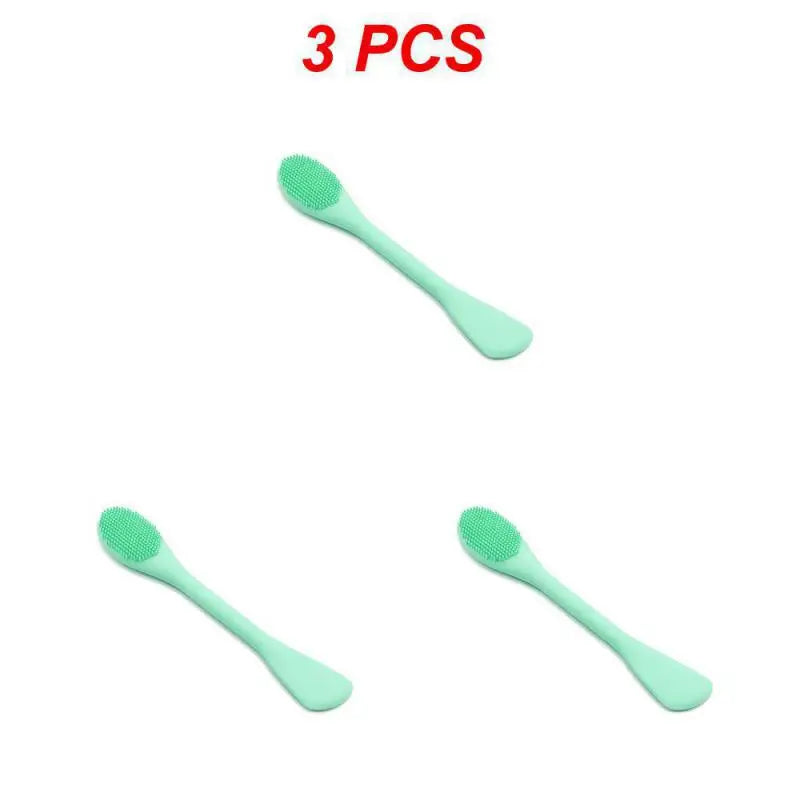 (Pack of 10) 1~ Soft Silicone Washing Brush Remover Face Exfoliating Pore Cleaner Brush Soft Nose Brush Pore Cleaner Skin Care Massager