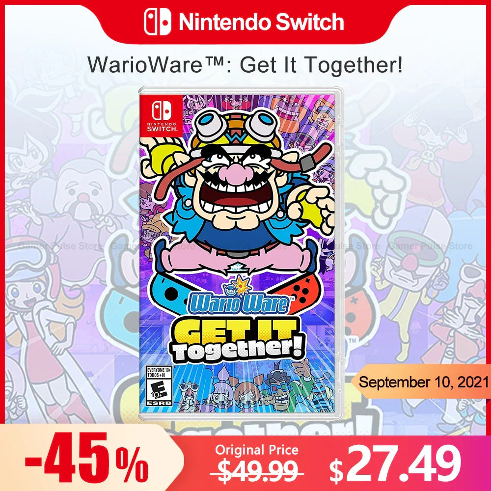 WarioWare Get It Together Nintendo Switch Game Deals 100% Official Physical Game Card Action Party Genre for Switch OLED Lite