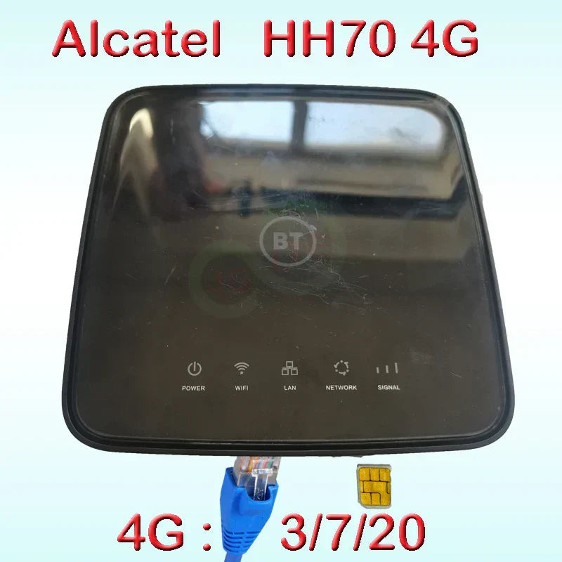 Unlocked Alcatel HH70vb EE 4G 300mbps LTE Cat7 Alcatel LinkHub HH70 cpe AC wifi home hub router 4g rj45 mobile 4g wifi router