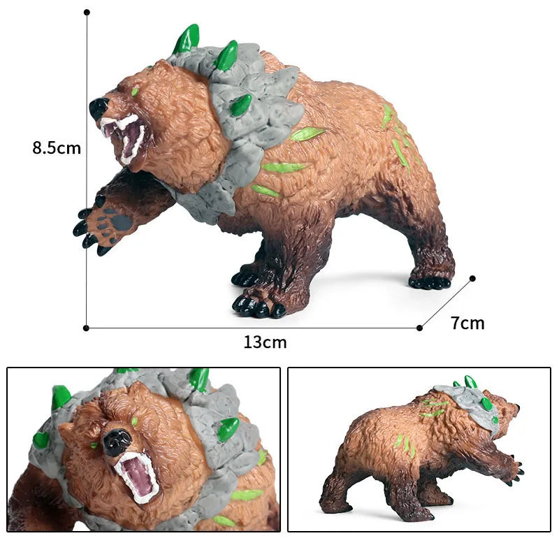 Simulation dragon figurines model Savage Flying Magic Dragon Dinosaur Cerberus Flaming Eagle Action Figure Kids Collection Toys