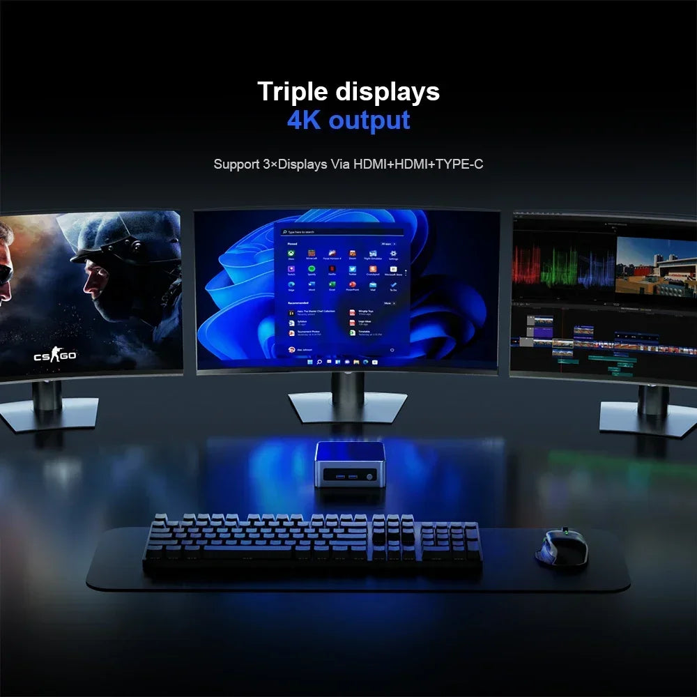 Chatreey Mini PC AN2 PRO Ryzen 5 5625U 6 cores Gaming Desktop Computer NVME SSD WIFI6 HDMI Windows 11 Pro