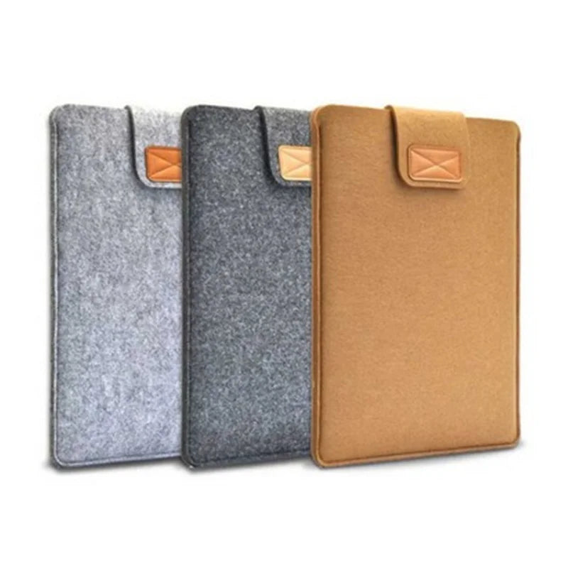 Felt Sleeve Slim Tablet Case Cover Bag for MacBooks Air Pro 11 13 15 Inch Solid Color Tablet Storage Bag Tablets & e-Books Case
