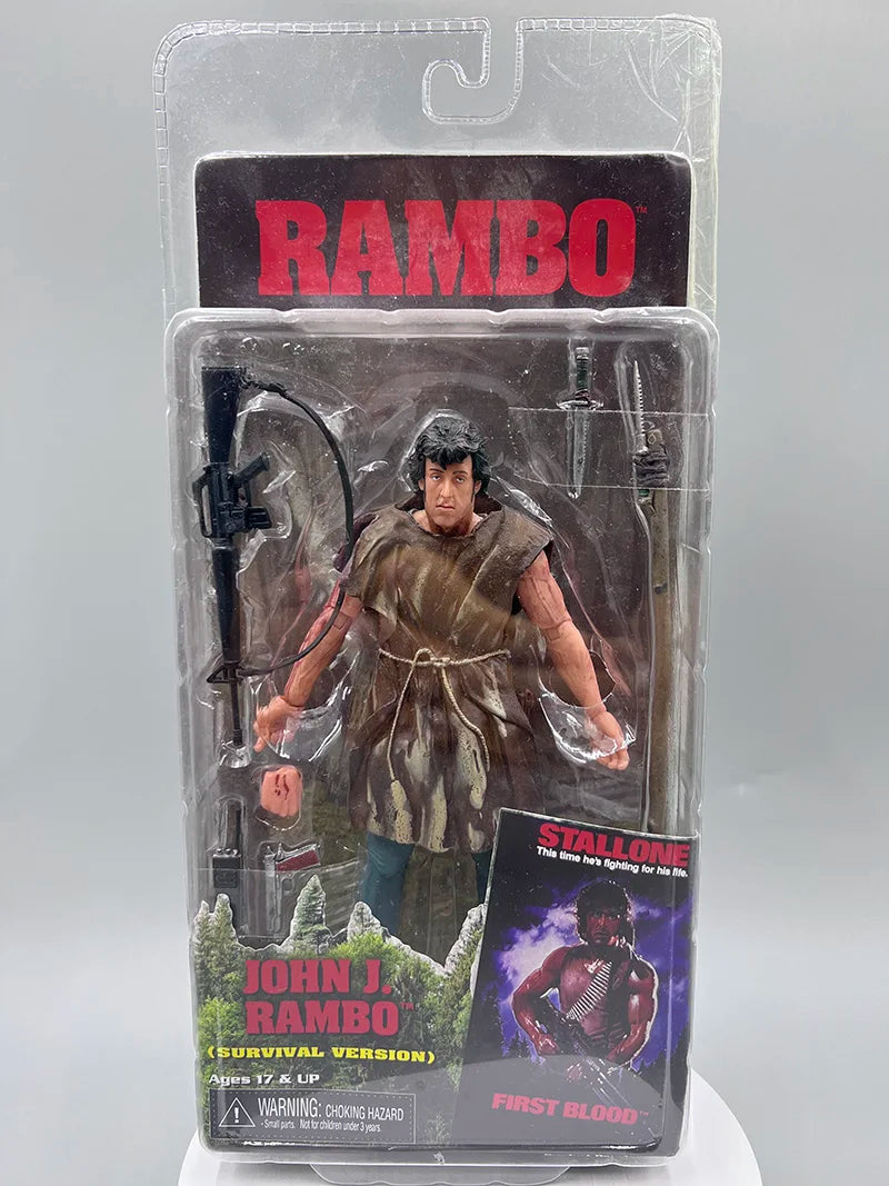 First Blood Ron Kim John J.R Rambo Action Figure Special Forces Soldier Avenger Sylvester Film Toys Joint Movable Doll