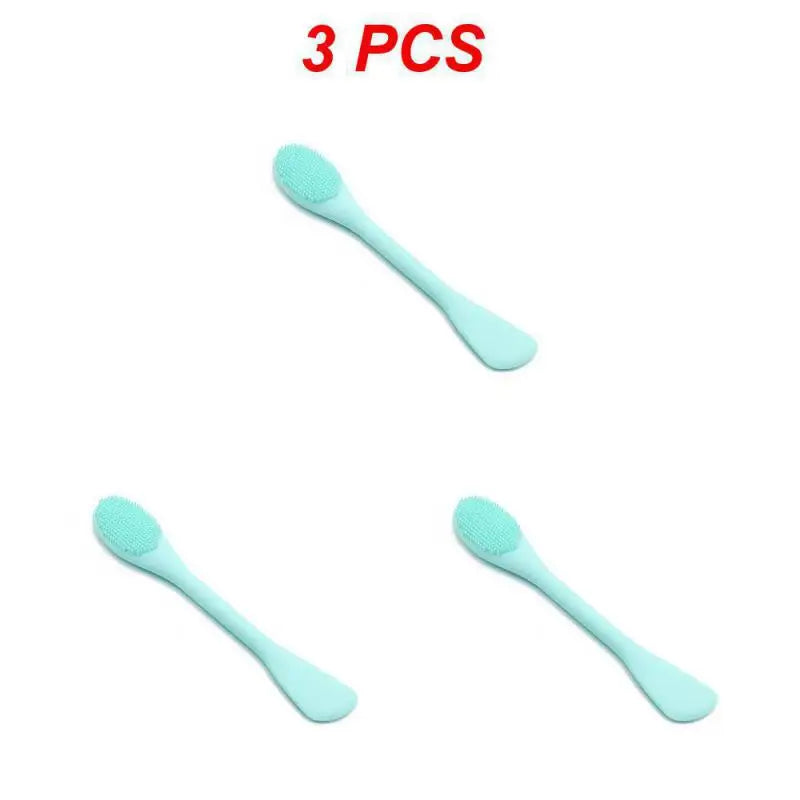 (Pack of 10) 1~ Soft Silicone Washing Brush Remover Face Exfoliating Pore Cleaner Brush Soft Nose Brush Pore Cleaner Skin Care Massager