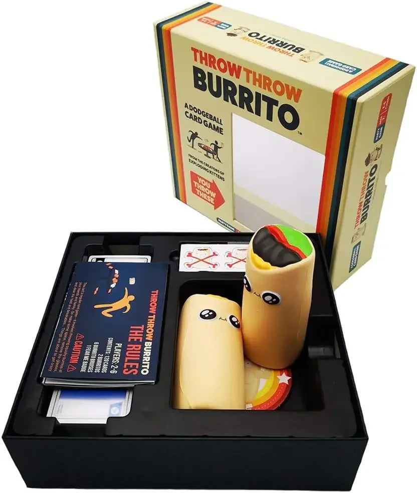 Throw Throw Burrito by Exploding Kittens A Dodgeball Card Game Family-Friendly Party Games for Adults, Teens & Kids 2-6 Players