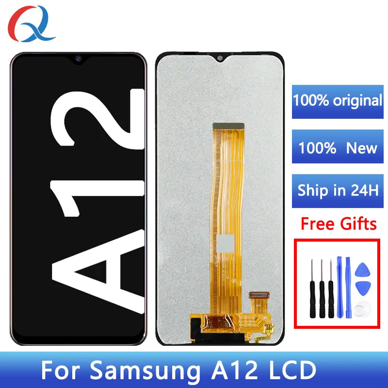 Pantalla for samsung galaxy a12 lcd Original for a125f a127f a02 screen replacement Mobile Phone Lcds for Samsung A12 display