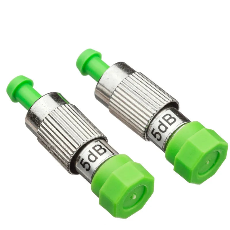 (Pack of 2) FC APC Fiber Attenuator, Optical Female to Male Adapter, Fiber Equipment Coupler, 3dB, 5dB, 7dB, 10dB, 0-30dB, FTTH,