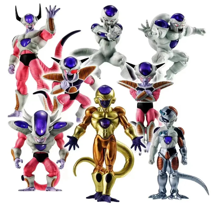 (Pack of 8) /Set Dragon Ball Z Frieza Figure Freezer Third Form Figurine PVC Action Figures Collection Model Toys Gifts