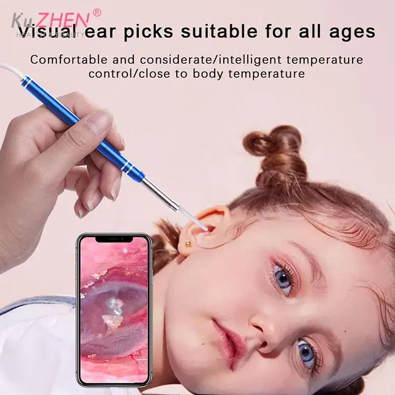 Smart Visual Earpick Endoscope Spoon Ear Cleaner Camera Otoscope Ear Wax Remover Earwax Removal Tool Support Android PC Type-c