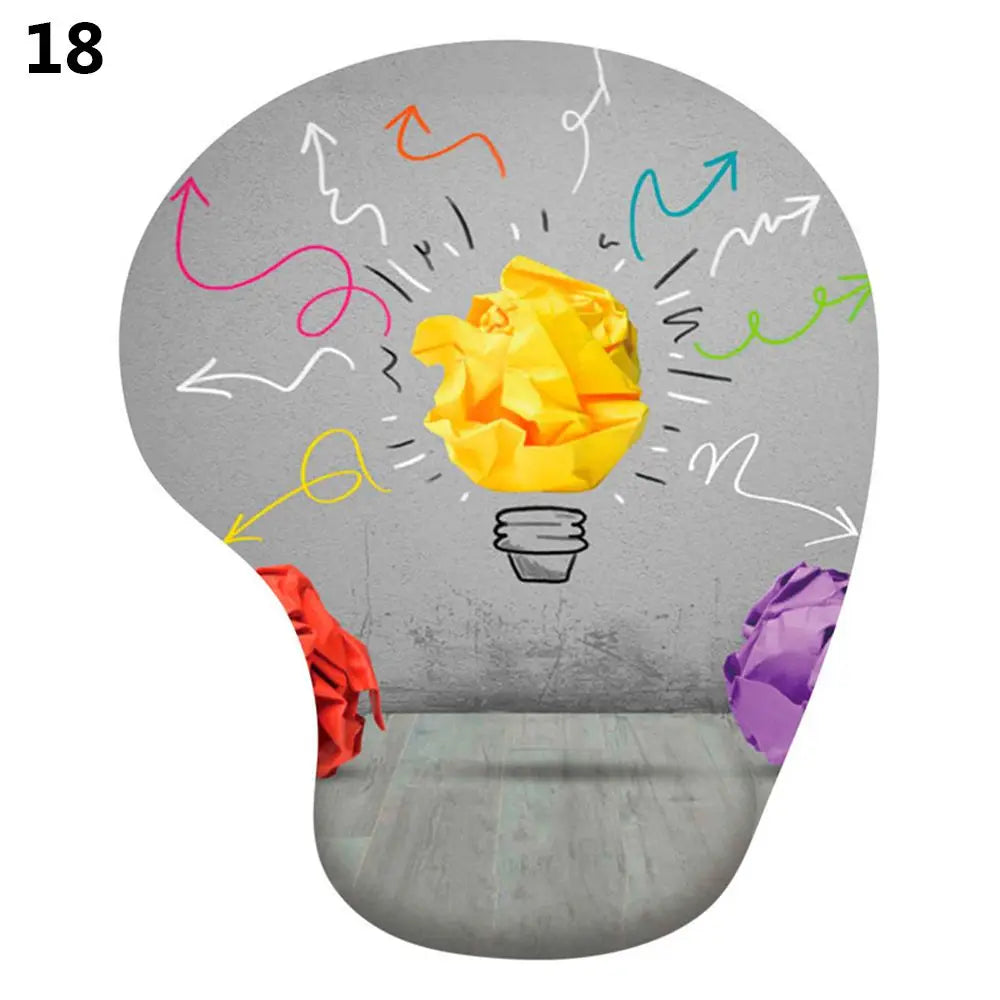 Silicone Wrist Rest Mouse Pad Ergonomic Hand Support Non Slip Gaming Mice Mat Home Office Table Mousepad For Laptop Computer