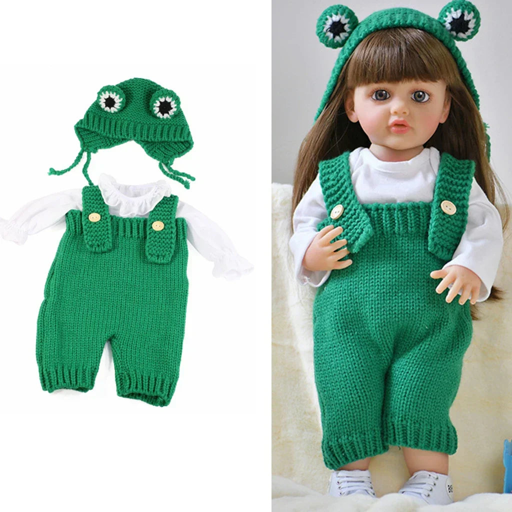 Doll Clothes for 55cm Dolls 22inch Doll's Clothing Sweater Dress Overall DIY Toy Dolls Outfit for Dolls Clothes Accessories