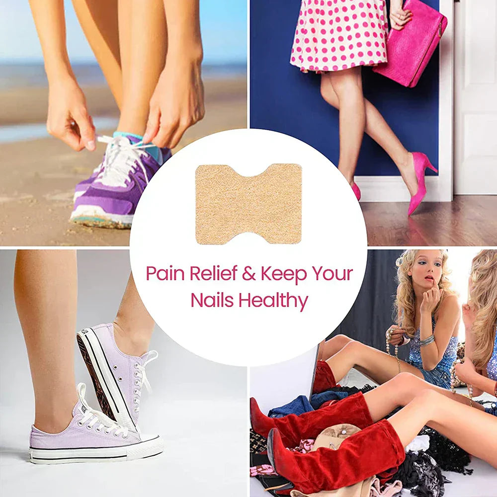 (Pack of 100) 50/ Ingrown Toenail Corrector Patches Nail Correction Care Stickers Paronychia Treatment Recover Corrector Pedicure Tool