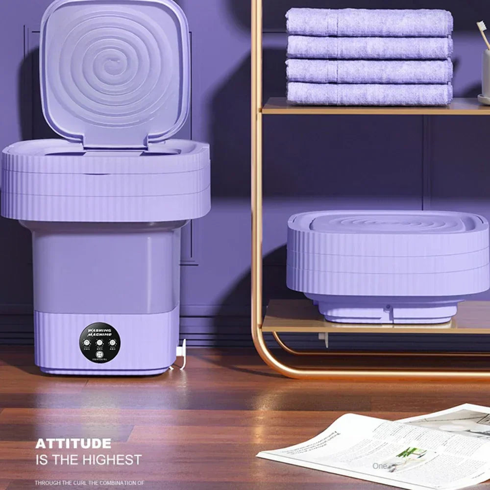 13L Folding Washing Machine Portable Washer Deep Cleaning for Underwear,Baby Clothes,or Small Items,for Camping,Travel