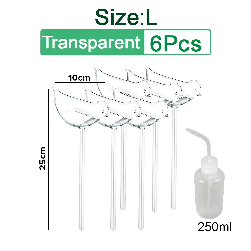 (Pack of 10) 3/6/ Automatic Plant Watering Bulbs Self Watering Globe Balls Water Device Drip Irrigation System for Garden Flower Plants