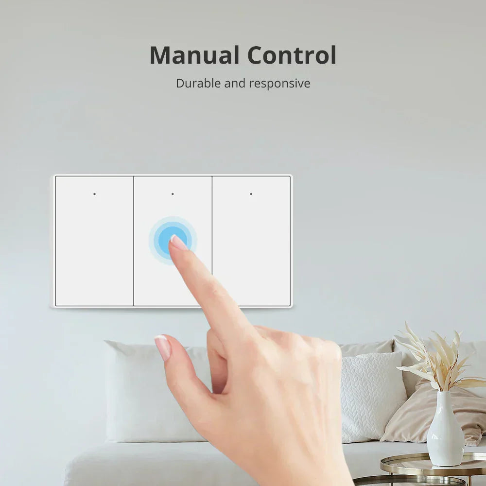 Zemismart Tuya Zigbee US Wall Light Switch No Neutral Interruptor Smart Life App Timer Alexa Google Home Voice Control