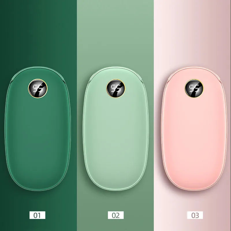 20000mAh USB Rechargeable Winter portable Hand Warmer Mobile Power Handheld Warmer Heater Outdoor Traveling Hiking Power Bank