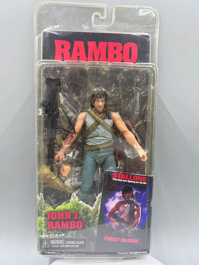 First Blood Ron Kim John J.R Rambo Action Figure Special Forces Soldier Avenger Sylvester Film Toys Joint Movable Doll