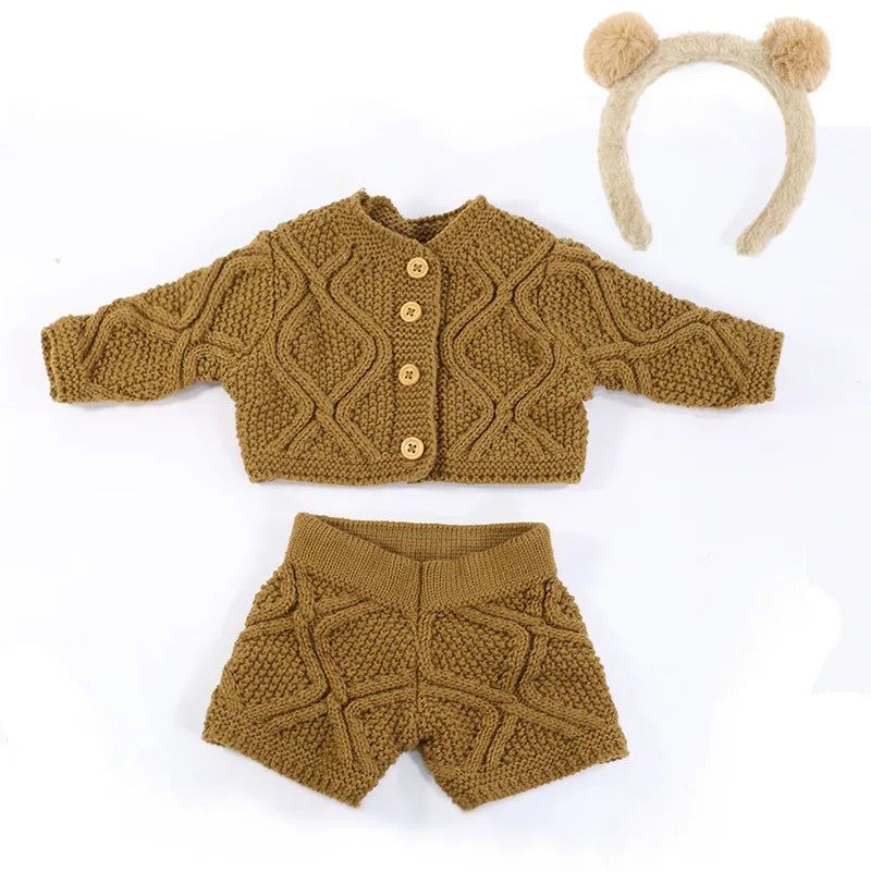 Doll Clothes for 55cm Dolls 22inch Doll's Clothing Sweater Dress Overall DIY Toy Dolls Outfit for Dolls Clothes Accessories
