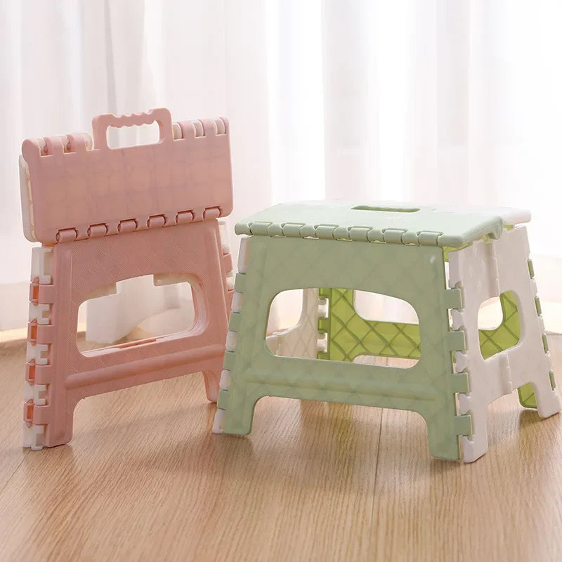 Plastic bathroom folding small bench children adult outdoor portable folding stool small chair fishing stool for outdoor