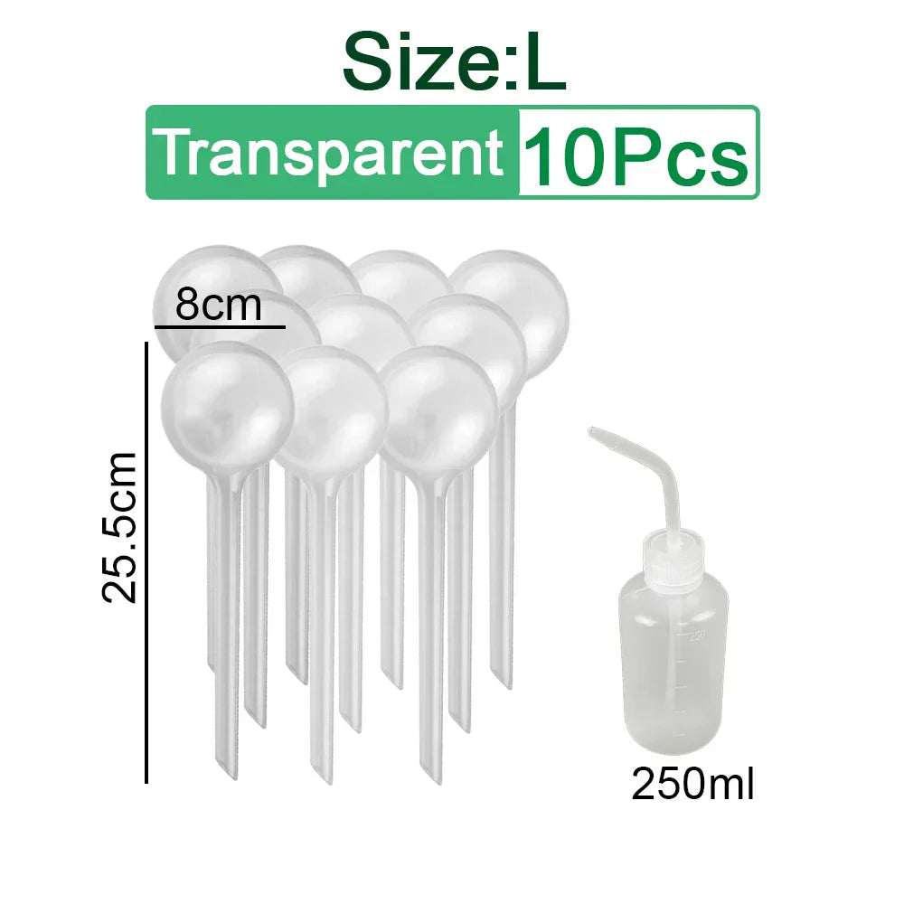 (Pack of 10) 3/6/ Automatic Plant Watering Bulbs Self Watering Globe Balls Water Device Drip Irrigation System for Garden Flower Plants